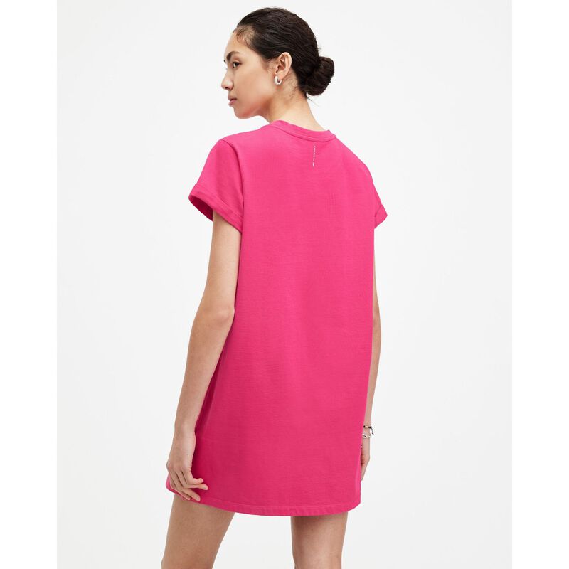 AllSaints Anna Crew Neck Short Sleeve Mini Dress image number 1